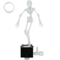 thumbnail image 2 of Dancing Skeleton Aquarium Bubbler,Air Driven Moving Skeleton Fish Tank Decoration Glow In Dark Halloween Aquarium Ornament Safe Resin Terrarium Decor Gift(B）, 2 of 6