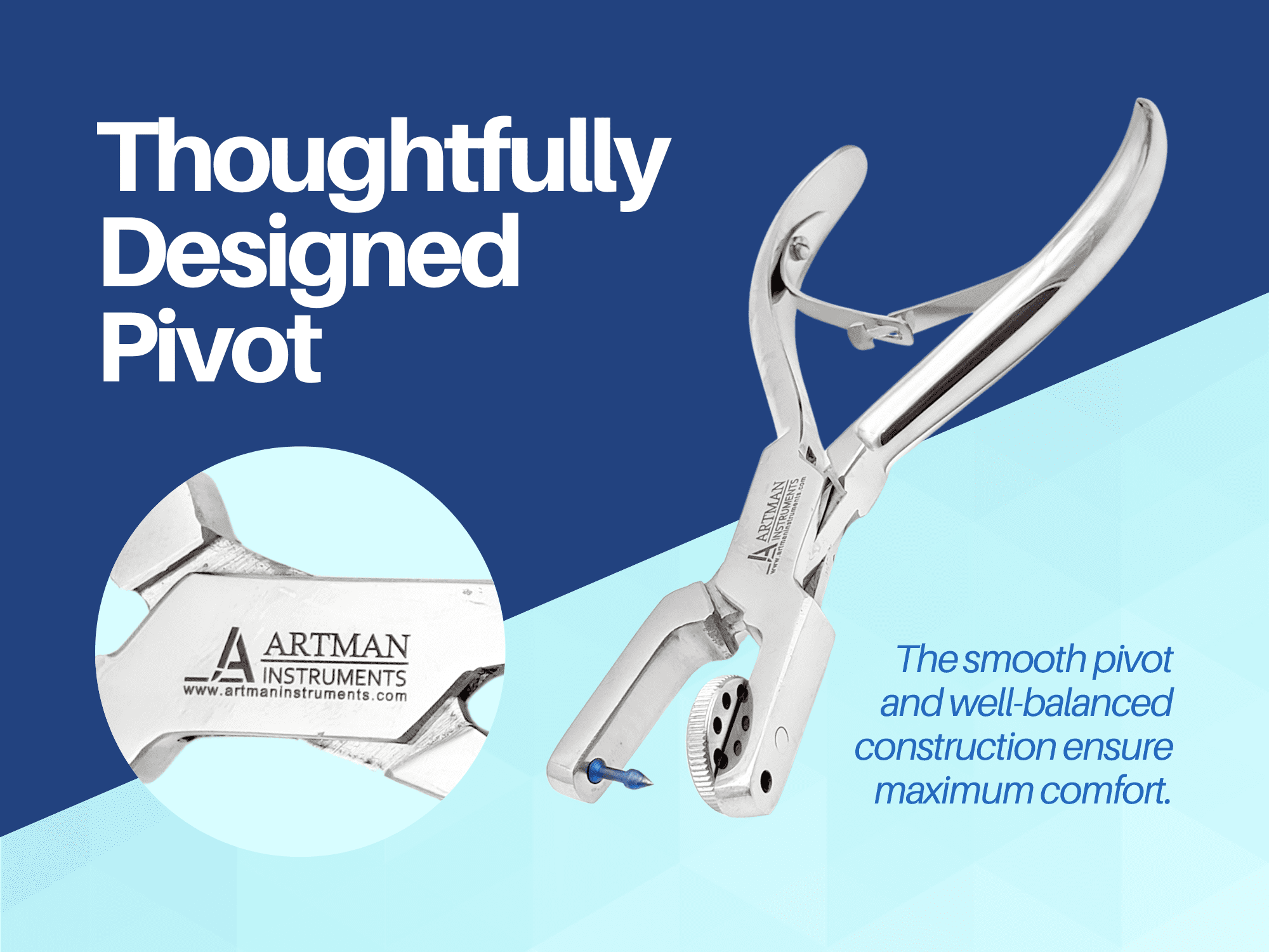 Ainsworth Rotary Punch Pliers for Rubber and Leather, 5 Hole Sizes 0.8, 1.0, 1.2, 1.5, 2 mm by Artman Instruments