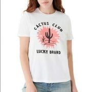 Lucky Brand Cactus Club Graphic Women's Tee Short Sleeve, Size Small