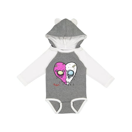 

Inktastic Broken Heart Gift Baby Boy or Baby Girl Long Sleeve Bodysuit
