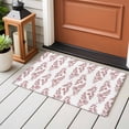thumbnail image 4 of 2x3 Ft Entryway Area Rug, Red Botanical Kitchen Rug Runner Washable Floor Mat, Pastoral Elegant Spring Floral Non Slip Indoor Door Mat Throw Carpet for Bathroom Living Room Bedroom, 4 of 8