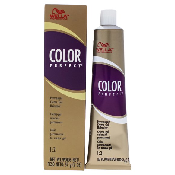 Color Perfect Permanent Creme Gel Haircolor - 6A Dark Ash Blonde by Wella for Women - 2 oz Hair