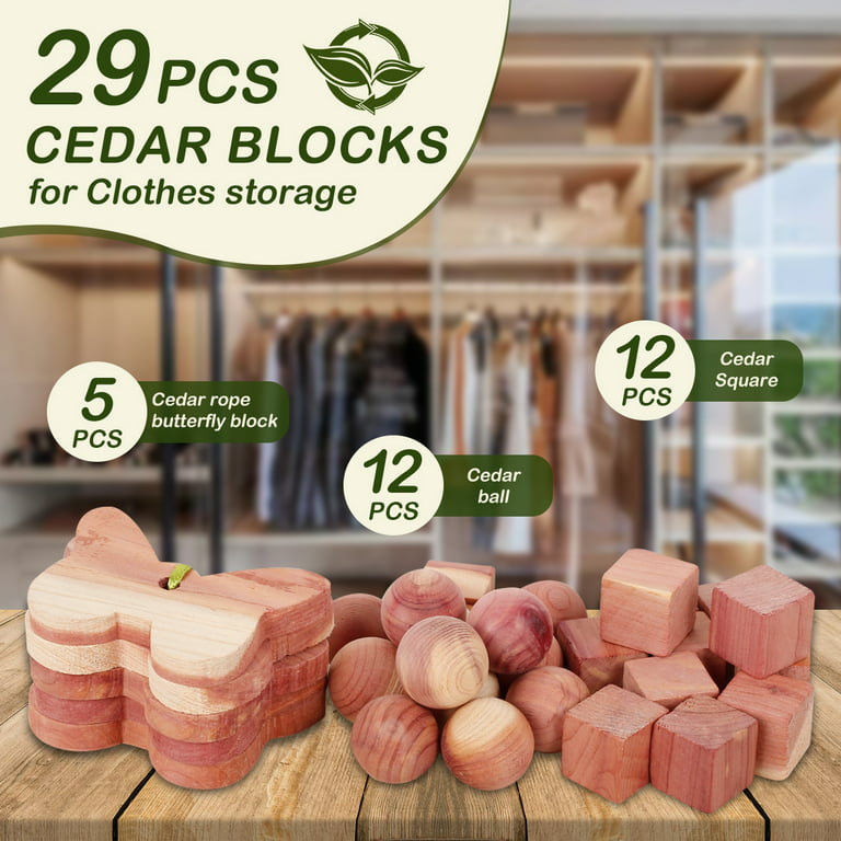Cedar Wood Moth Repellent,30 Pack Natural Cedar Wood Flower Blocks for  Closet,Cedar Wood Moth Repellen,Clothes Storage Moth Protection,Drawers and  Closets,Wardrobes,Moth Repellent,Natures Deodorizer 