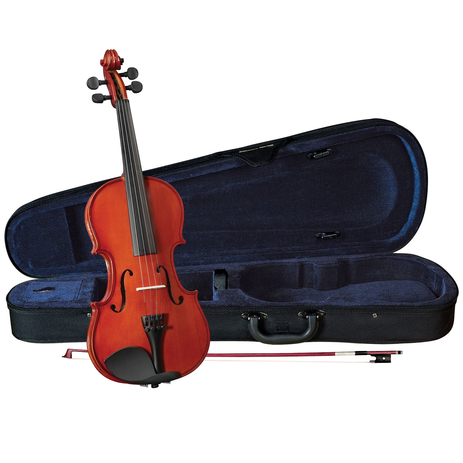 ST-RISE-VFLAME-3/4 Rise by Sawtooth 3/4 Size Beginners Violin with Flame Maple Back 