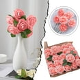 thumbnail image 6 of Tkrady Artificial Flowers, 25pcs Foam Roses Flowers DIY Wedding Party Cake Decoration, Home Display, Pink, 6 of 6
