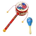 thumbnail image 4 of Sonajero de madera para bebé, juguete de desarrollo Musical Montessori, juguetes musicales para bebé de 3 a 6 meses, niños y niñas recién nacidos, 2 Estilo B, 4 of 9
