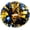 Blue and Gold, variant on 2PCS Metallic Pom Poms Cheerleading with Baton Handle Cheer Pompoms for Kids Adults Team Sports Spirit Party Cheering