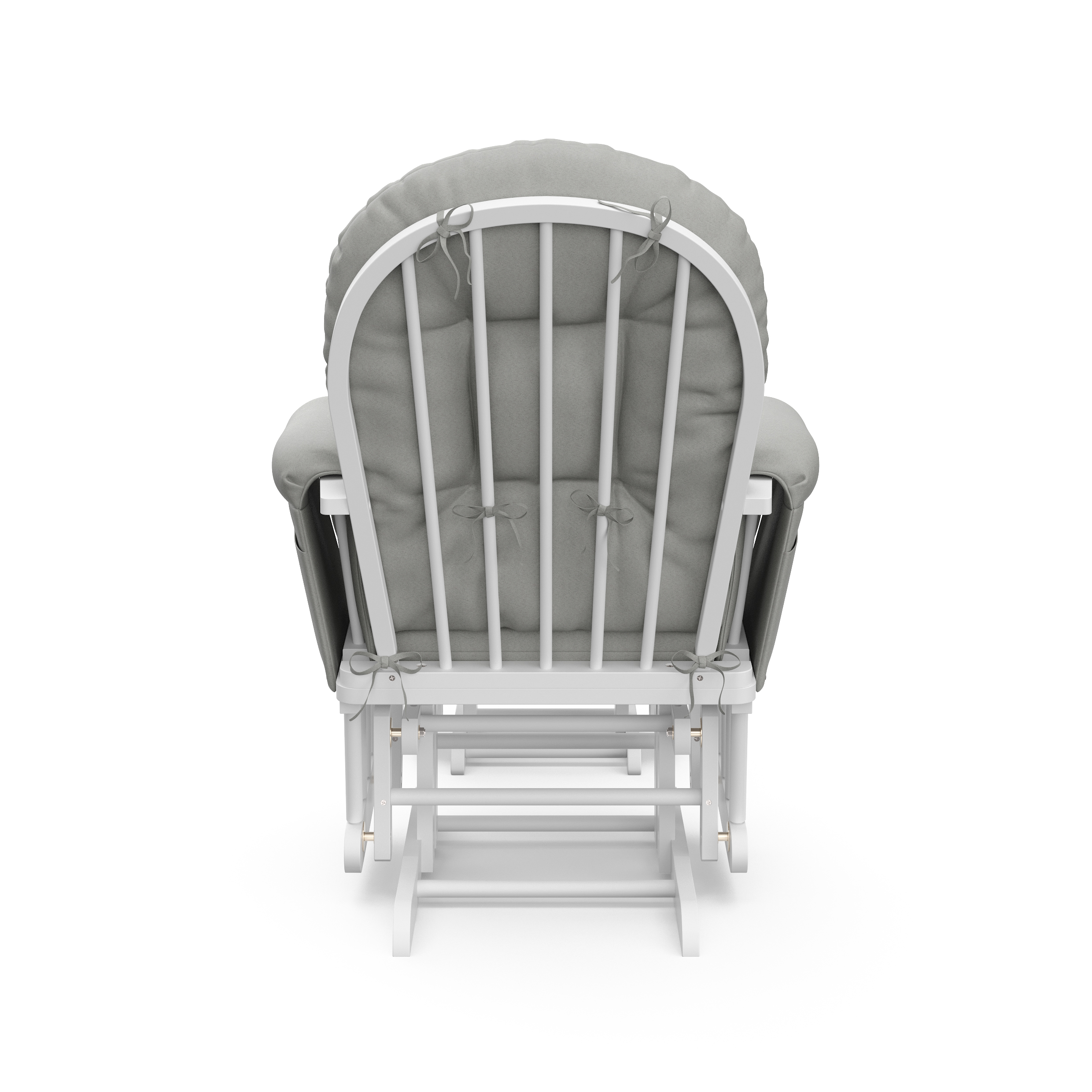 Storkcraft Hoop Glider and Ottoman, White and Light Gray photo 5