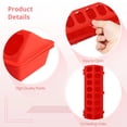 thumbnail image 4 of 4PCS Plastic Flip-Top Poultry Feeders, Automatic Rectangular Luting Chicken Feeders, No Mess No Waste Multihole Bird Feeding Dish Dispensers, 4 of 7
