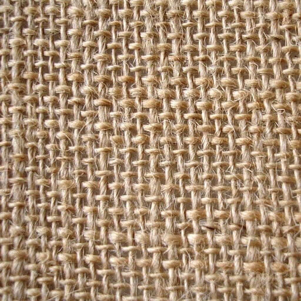 Fabric Mart Direct Natural Burlap Fabric By The Yard, 51 inches or 129 cm width, 17 Continuous Yards Beige Burlap Fabric, Burlap Upholstery Fabric, Curtain Drapery Wholesale Burlap Fabric