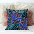 thumbnail image 2 of Amrita Sen Designs CAPL1119BrCDS-BL-28x28 28 x 28 in. Mangnolia Flower & Leaf Broadcloth Indoor & Outdoor Blown & Closed Pillow - Multi Color, 2 of 4