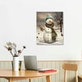 thumbnail image 2 of Nawypu  Snowman Christmas Time Canvas Wall Art Posters Gifts Bedroom Painting Home Decor Hanging Pictures, 2 of 4