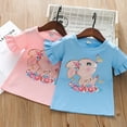 thumbnail image 4 of Godom Girls Short Sleeve Tshirts Round Neck Cotton T-Shirt Girls' Summer T Shirts, 4 of 4