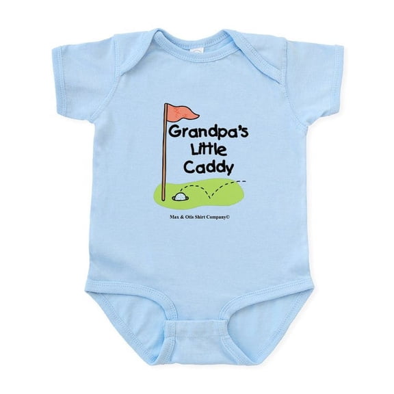 CafePress - Grandpa's Little Caddy Infant Bodysuit - Baby Light Bodysuit, Size Newborn - 24 Months