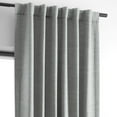 thumbnail image 4 of Half Price Drapes Vista Grey Bellino Textured Faux Linen Room Darkening Curtains For Bedroom & Living Room Curtains(1 Panel), Curtains 96 Inches Long, 50W X 96L, 4 of 12