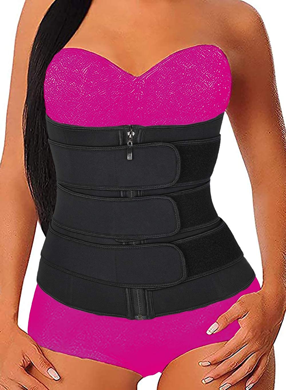 Waist Trainer for Women Weight Loss Sauna Sweat Belt Waist Trimmer Sweat Body Shaper Girdle Waist Cincher