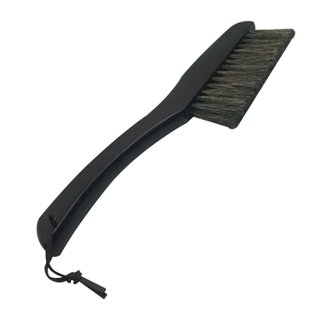 Escoba de mano, cerdas suaves, cepillo para polvo, plumeros para limpiar muebles para el hogar, hotel, oficina, coche, mango largo de madera, 36,5 cm de longitud Xemadio 2035405-2