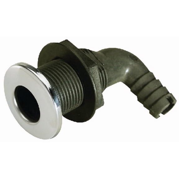 Seachoice 90 Degree Stainless Steel Covered Thru-Hull