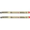 thumbnail image 1 of shiyou-PIGMA MICRON 05 Stylo FINELINER, Largeur de Ligne 0,45mm, Lot de 2 (Rouge), 1 of 4