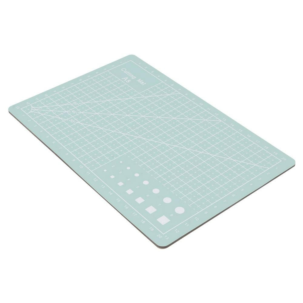 Tebru Grid Lines Cutting Board,A5 Grid Lines PVC Cutting Mat Self