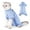 Blue, variant on Cat Recovery Suit Wound Protective Clothes for Cats and Dogs Anti Bite Prevent Licking After Surgery Wear