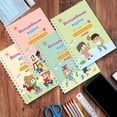 thumbnail image 3 of Ovzne French German Arabic Spanish Foreign English Character Practice Pads Children's Character Practice Stickers Disappearable On Clearance, 3 of 5