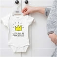 thumbnail image 5 of Lets All Be Princesses Crown Princess Bodysuit Jumper Girls Infant Baby Brisco Brands NB, 5 of 6