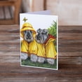 thumbnail image 2 of Caroline's Treasures Schnauzer Rain Gear Greeting Cards with Envelopes, 5" x 7" (8 Count), 2 of 2