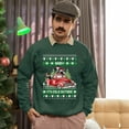 thumbnail image 5 of Christmas Sweatshirt, Funny Baby It's Cold Outside Christmas Sweatshirt, Cows in a Truck Ugly Sweater, Festive Crewneck for Holiday Parties & Gifts, 5 of 5