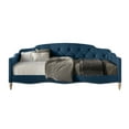 thumbnail image 3 of Castle Place Upholstered Button Tufted Twin Daybed, Blue, 3 of 5