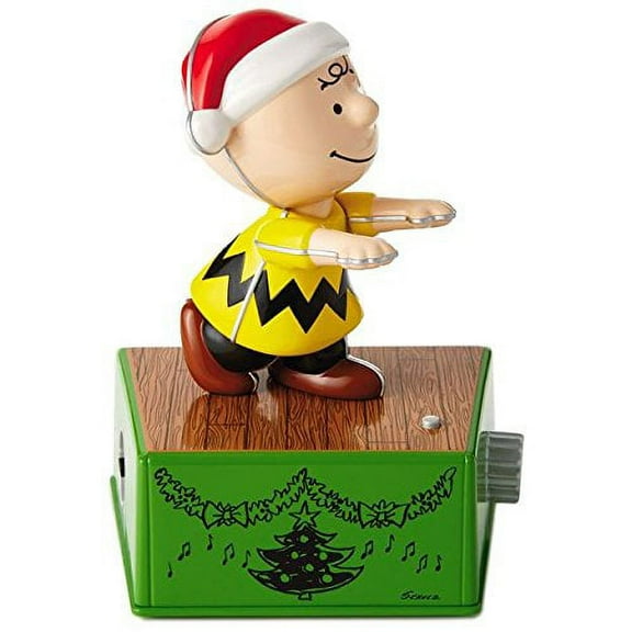 Peanuts Charlie Brown Christmas Dance Party Figurine With Music and Motion