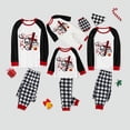 thumbnail image 2 of Pijama familiar a juego de Navidad, conjunto de pijamas grises con cruces de Santa Believe, 2 of 4