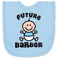 thumbnail image 2 of Inktastic Future Barber in Training Baby Boy Newborn Bib, 2 of 3