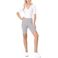 thumbnail image 5 of Moa Collection Women's Workout High Waist Comfy Elastic Band Active Biker Shorts Pants S-3XL, 5 of 5