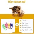 thumbnail image 2 of Juguete de resorte para gatos, juguete para gatos de primavera, juguete de resorte helicoidal, juguete colorido para gatos de primavera, juguete interactivo para gatos, juguete de salto, 2 of 5