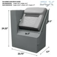 thumbnail image 5 of Wise DLX1305L-1905 DLX Series Pontoon Left Radius Lean Back Recliner - Marble / Reef Stone, 5 of 8