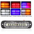 thumbnail image 4 of Gorgeri ABS +LED 9-30V 10LED Car Truck Emergency Warning Strobe Flashing Light Lamp Universal Random Color, 4 of 8