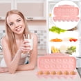thumbnail image 4 of 2Pcs 12 Grids Refrigerator Shatterproof Egg Box Egg Storage Box Duck Egg Tray Box(Pink), 4 of 8