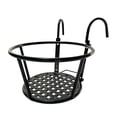 thumbnail image 1 of Railing Planter Metal Hanging Basket Metal Hanging Plant Stand for Railing, 1 of 4