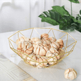 thumbnail image 4 of 4X Metal Wire Fruit Basket Bowl, Large Round Bread Storage Bowl Stand, 4 of 8