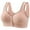 Pink, variant on S LUKKC LUKKC Front Button Bras for Women Plus Size Front Closure Bras Full Coverage No Underwire Bras for Seniors Wireless Front Close Push Up Bra Comfort Support Sleeping Everyday Bras