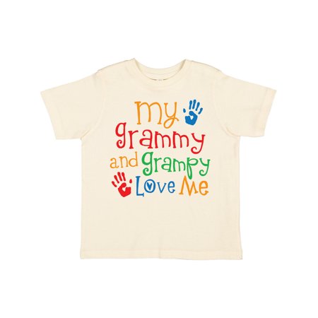 

Inktastic My Grammy and Grampy Love Me Gift Toddler Boy or Toddler Girl T-Shirt