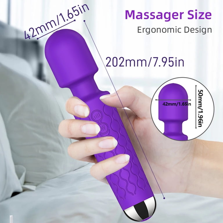Wand Massager Vibrator with 8 Speeds 20 Vibration Modes, Personal Massager  Adult Sex Toys for Women-Purple - Walmart.com