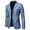 Blue, variant on kamemir Men Suits Regular Fit Mens Slim Fit Solid and Heathered Suit Separate Jackets(Blue,5XL)