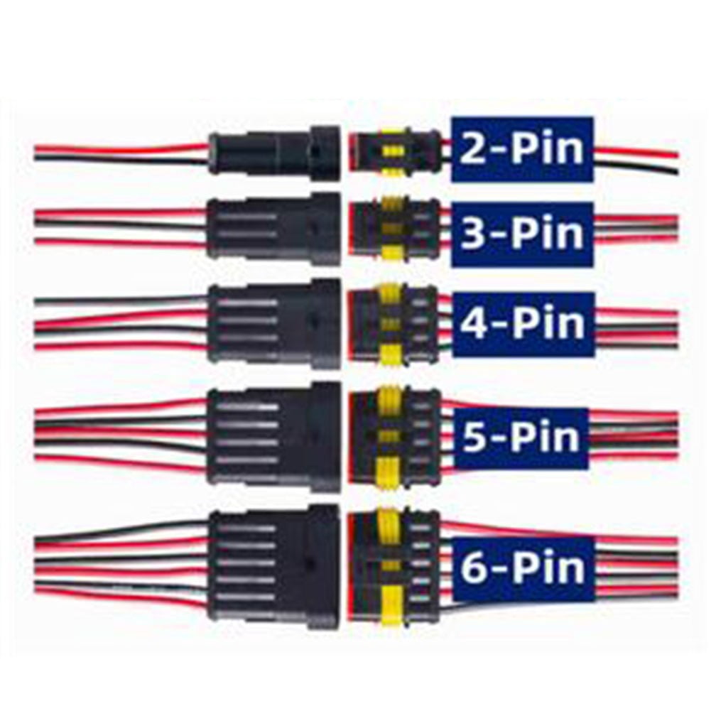 1 Sets 1/2/3/4/6/8/10/12/16 Pin Way Waterproof Wire Connector Plug Car Auto Sealed Electrical Set Car Truck Connect Electrical Center B2c 8549696