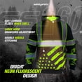 thumbnail image 6 of SafetyShirtz SS360º American Grit Hi Vis Hoodie for Men - Heavy-Duty Polyester with Soft Combed Fleece Interior - Type-O - Meets ANSI/ISEA 107-2020, Black - Small, 6 of 7