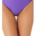 thumbnail image 3 of California Waves Women's Junior's Metallic Shine Hipster Bikini Bottoms Swimsuit Purple Size Small, 3 of 3
