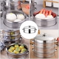 thumbnail image 4 of 1 juego de vaporera de alimentos, rejilla de vapor para cocina, herramienta de cocina multifunción, 4 of 5