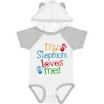thumbnail image 3 of Inktastic My Stepmom Loves Me Boys or Girls Baby Bodysuit, 3 of 5