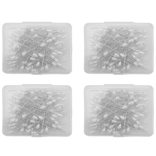 400 Uds., Alfileres de Perlas de LáGrima Larga, Alfileres de Ramillete Rectos, Alfileres de Costura, Alfileres para el Ojal para Coser, Manualidades, Decoraciones de Boda